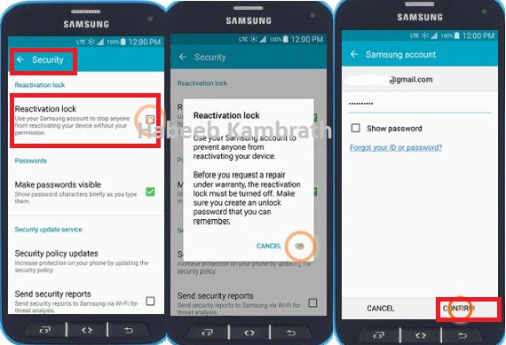Samsung Factory Reset Protection(FRP)
