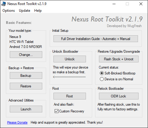 Download Nexus Root Toolkit v2.1.9